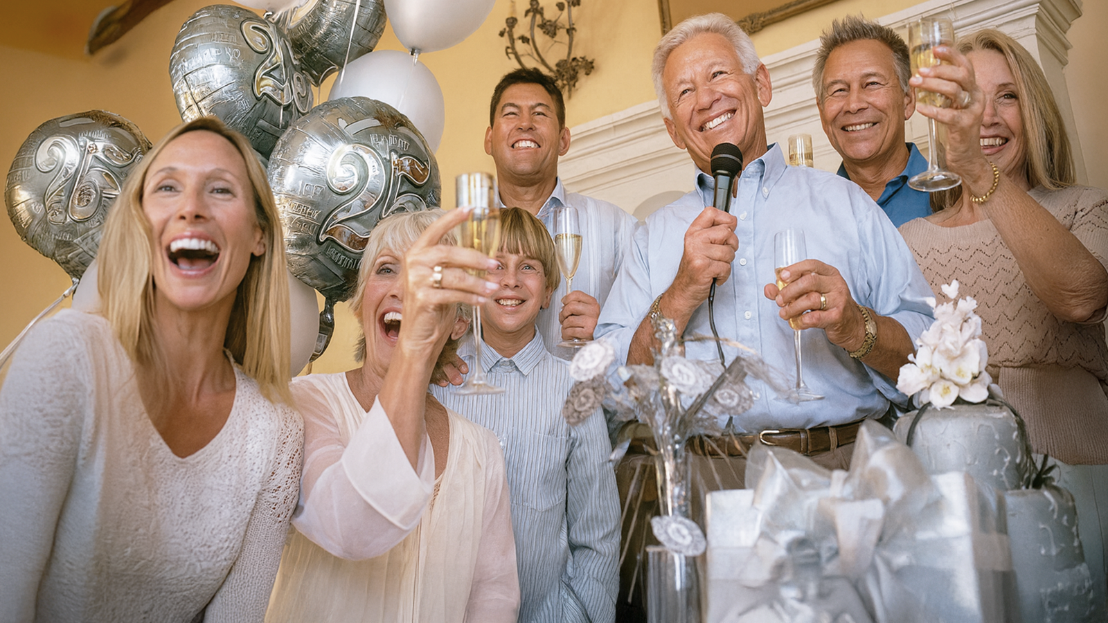 Feierliche 75. Geburtstagsfeier mit Familie und Freunden – emotionale Momente für Jubiläen wie Silberhochzeit mit Event-DJ Tom Hendrics