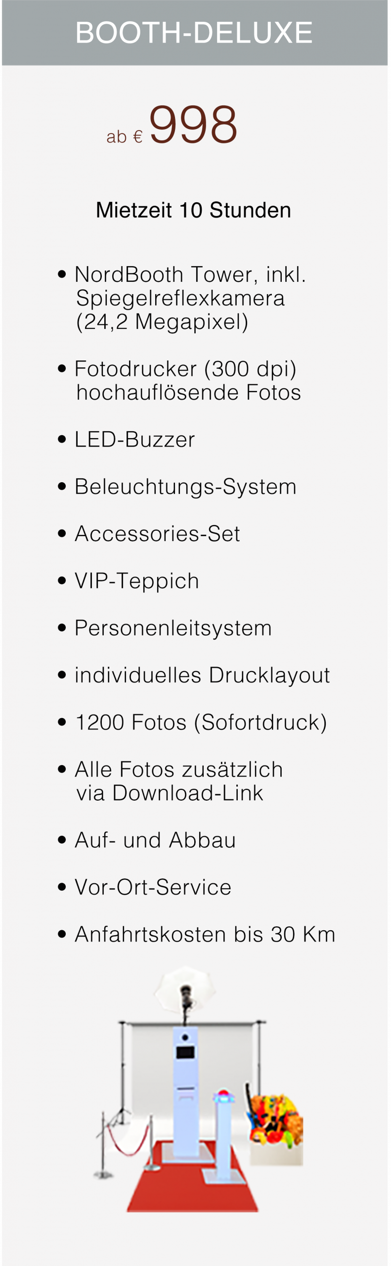 FotoBooth Preise 2025 (Deluxe)